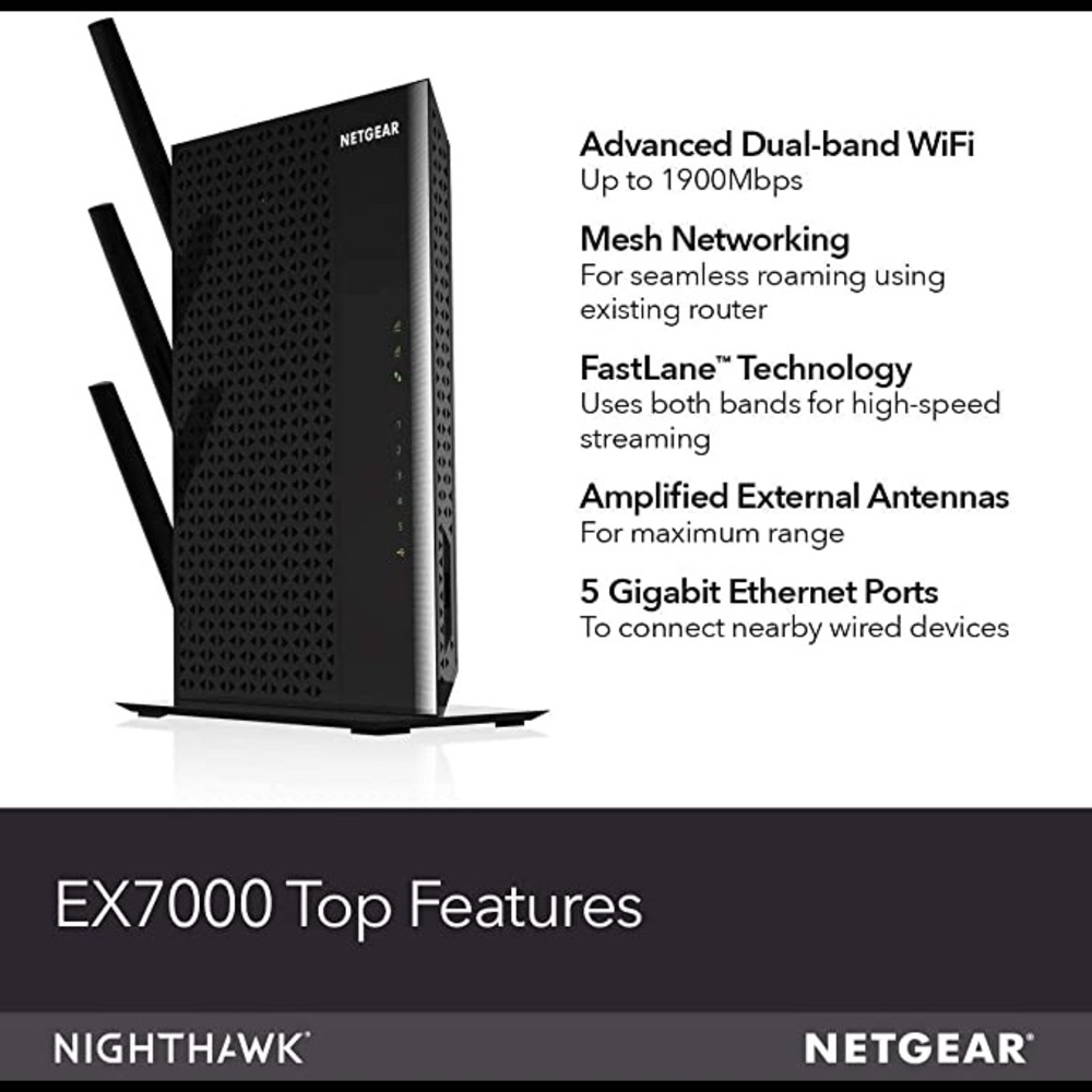 NETGEAR WiFi Mesh Range Extender EX7000